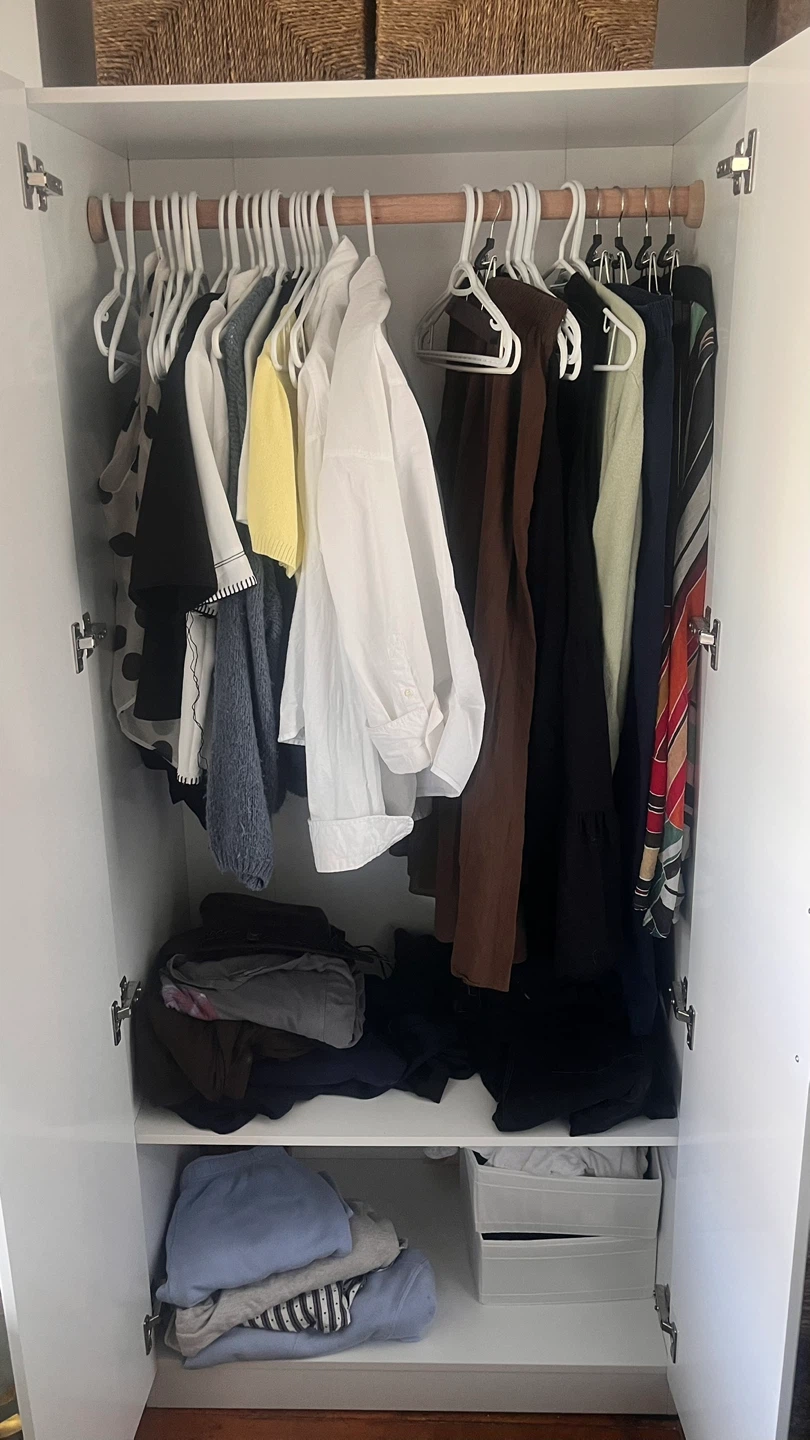 White Two-Door Wardrobe - photo 2