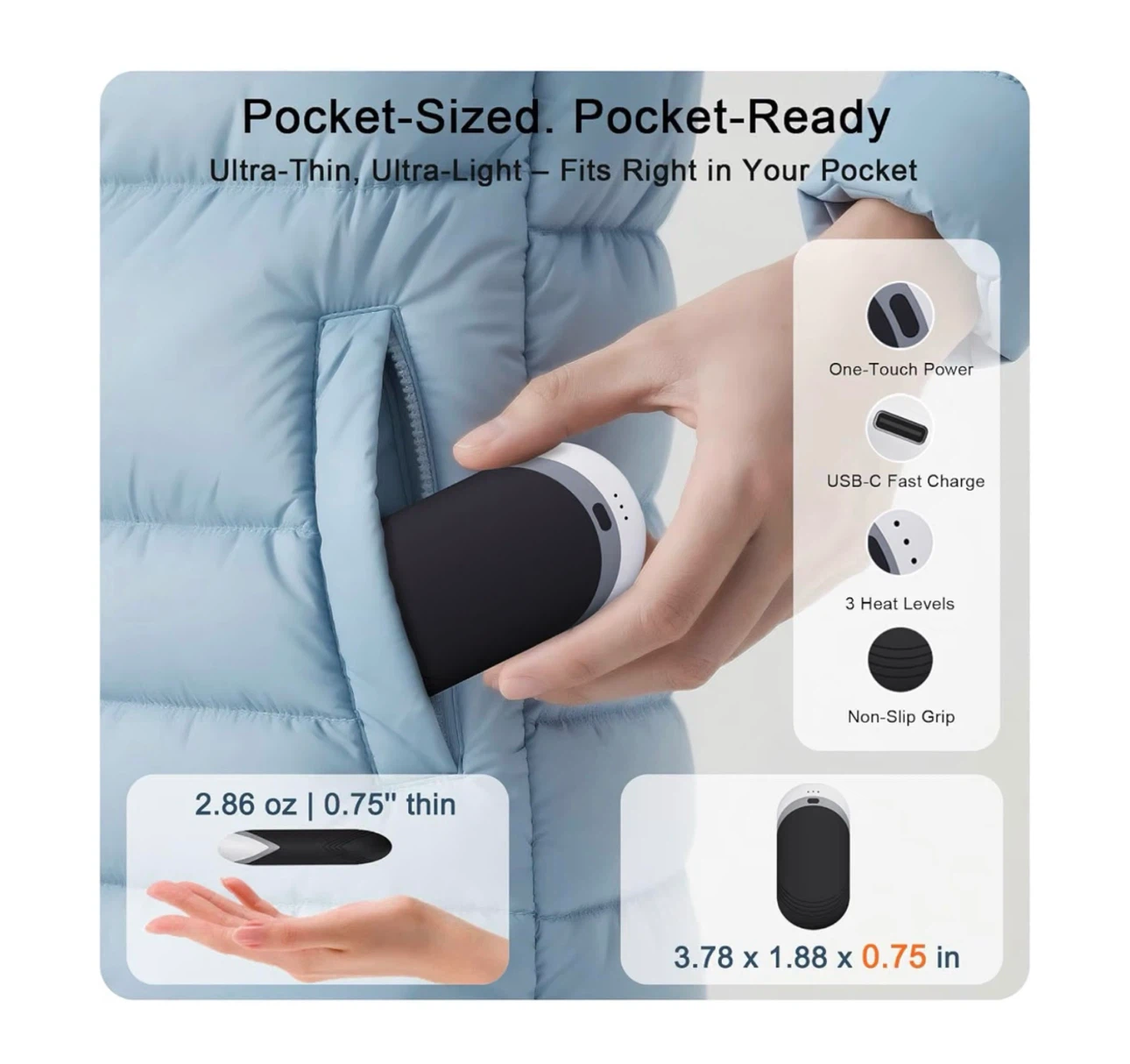 Brand new Hand Warmers Rechargeable 2 Pack - photo 5