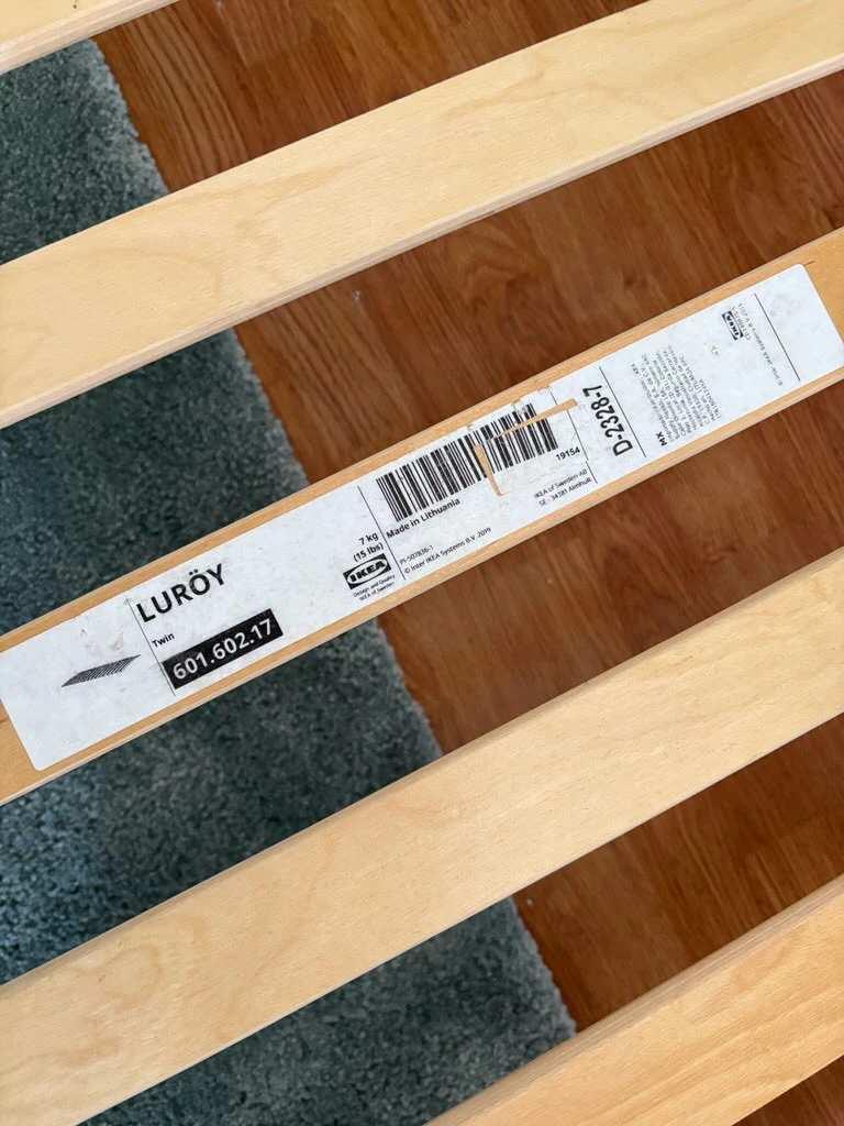 IKEA Luröy Twin Bed Frame with Slatted Base - photo 5