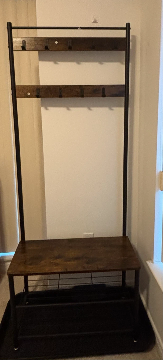 Coat stand with  shoe rack - photo 2