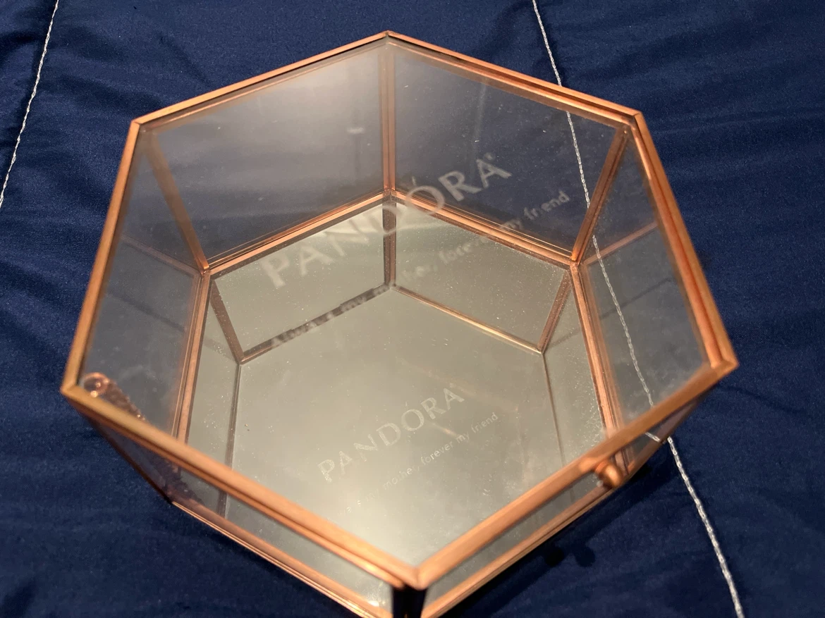 Pandora Hexagonal Glass Jewellery Box - photo 2