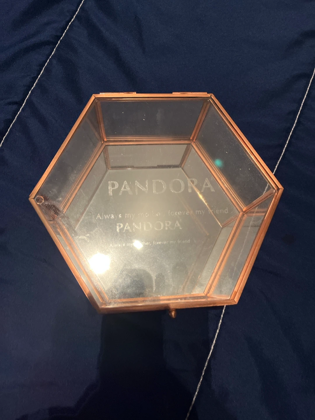 Pandora Hexagonal Glass Jewellery Box - photo 4