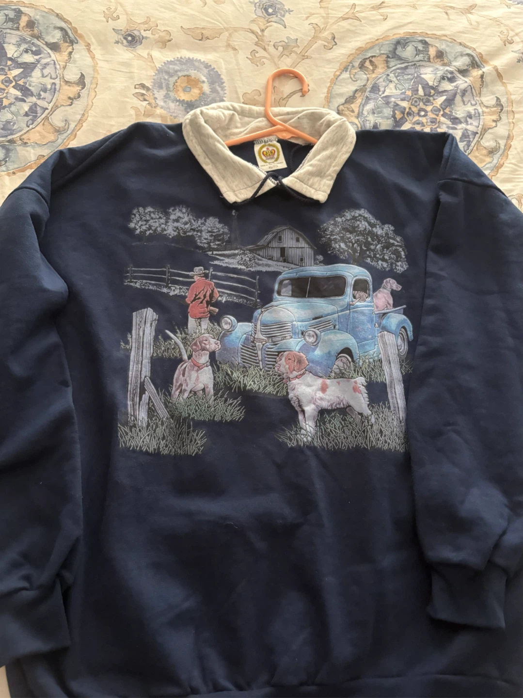 J&R Sportswear Vintage Country Scene Sweatshirt XL - photo 3