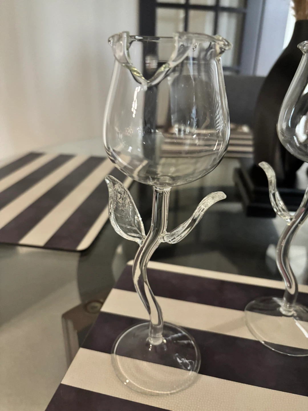 Wine glasses Rose shaped - photo 2