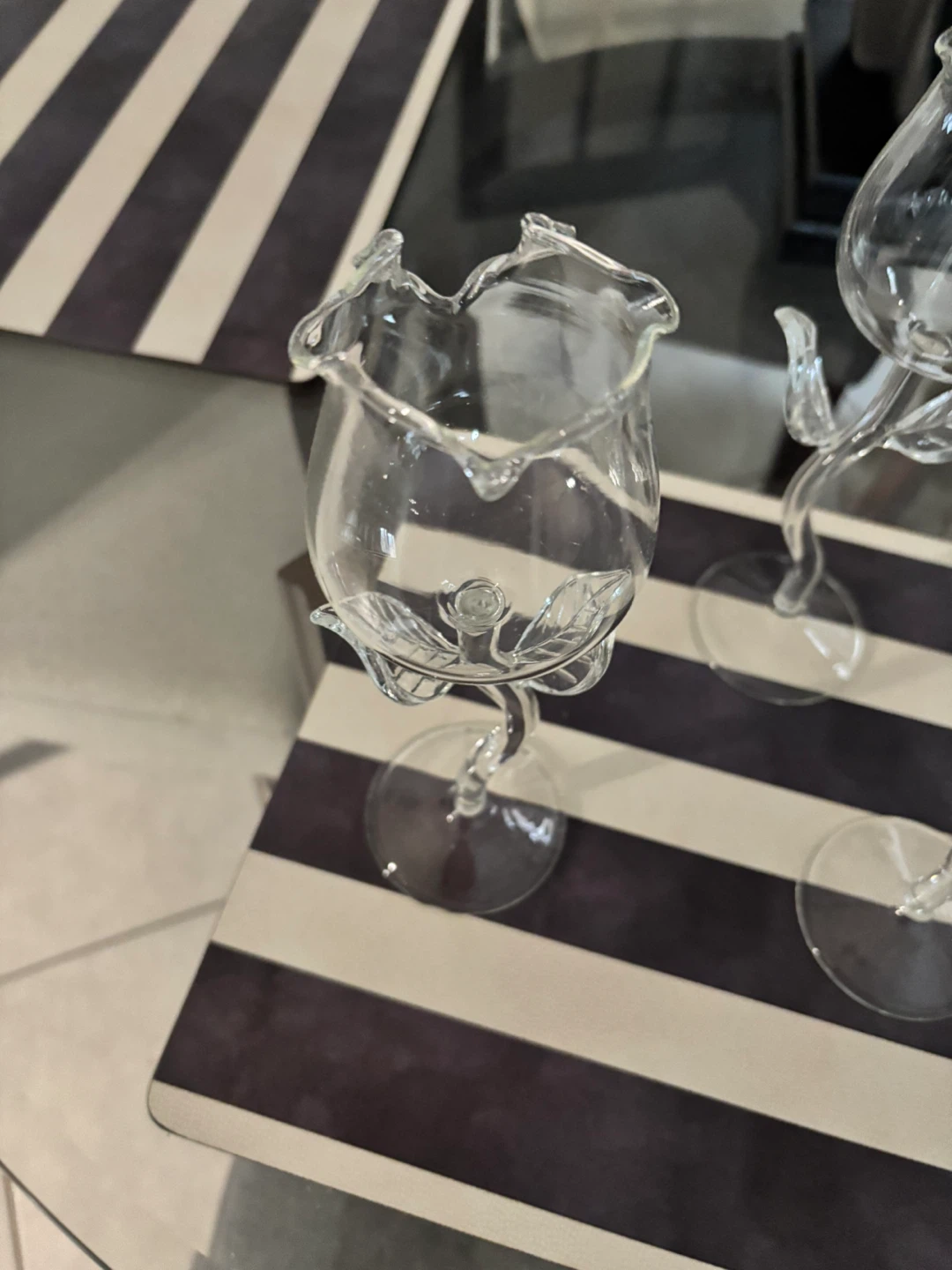 Wine glasses Rose shaped - photo 3
