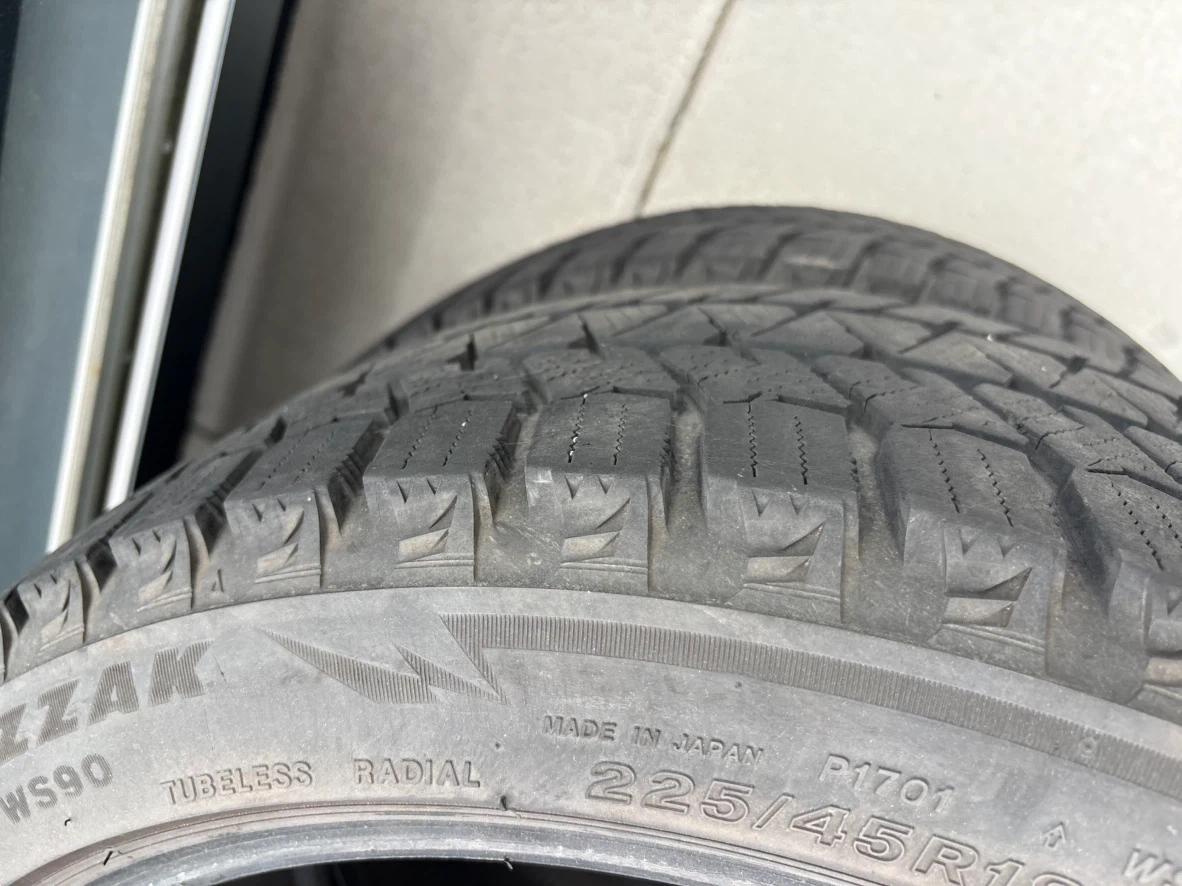 Bridgestone Blizzak WS90 Tires 225/45R18 - photo 5