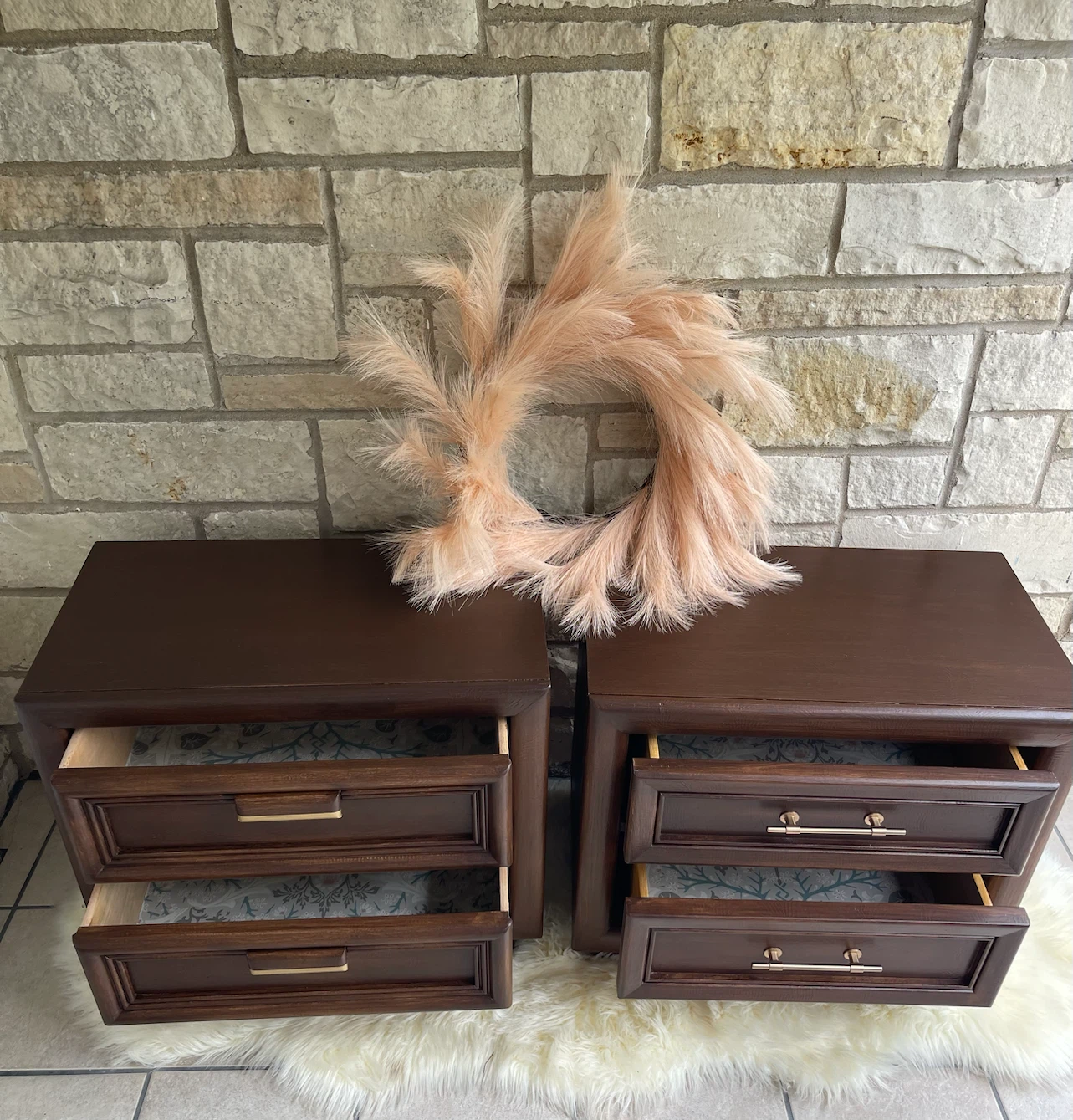 Timeless MCM pair of nightstands restored in Dark Walnut - photo 2
