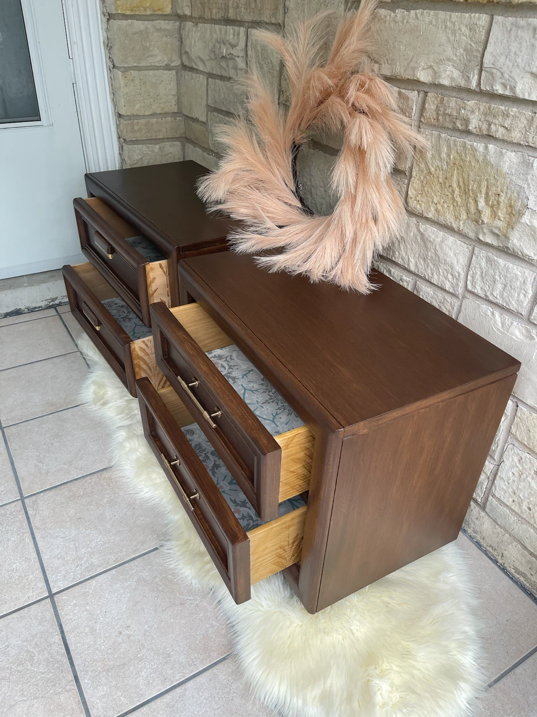 Timeless MCM pair of nightstands restored in Dark Walnut - photo 3