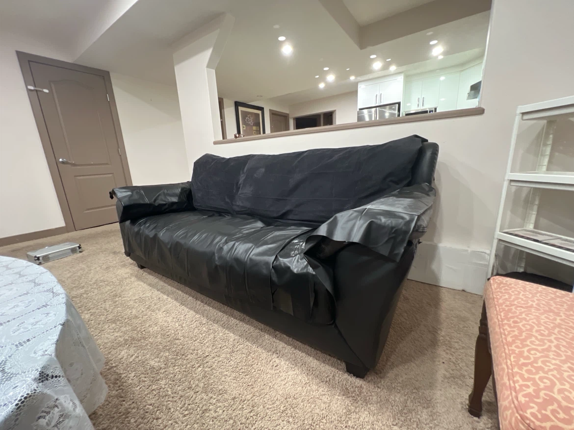 Black Leather Sofa