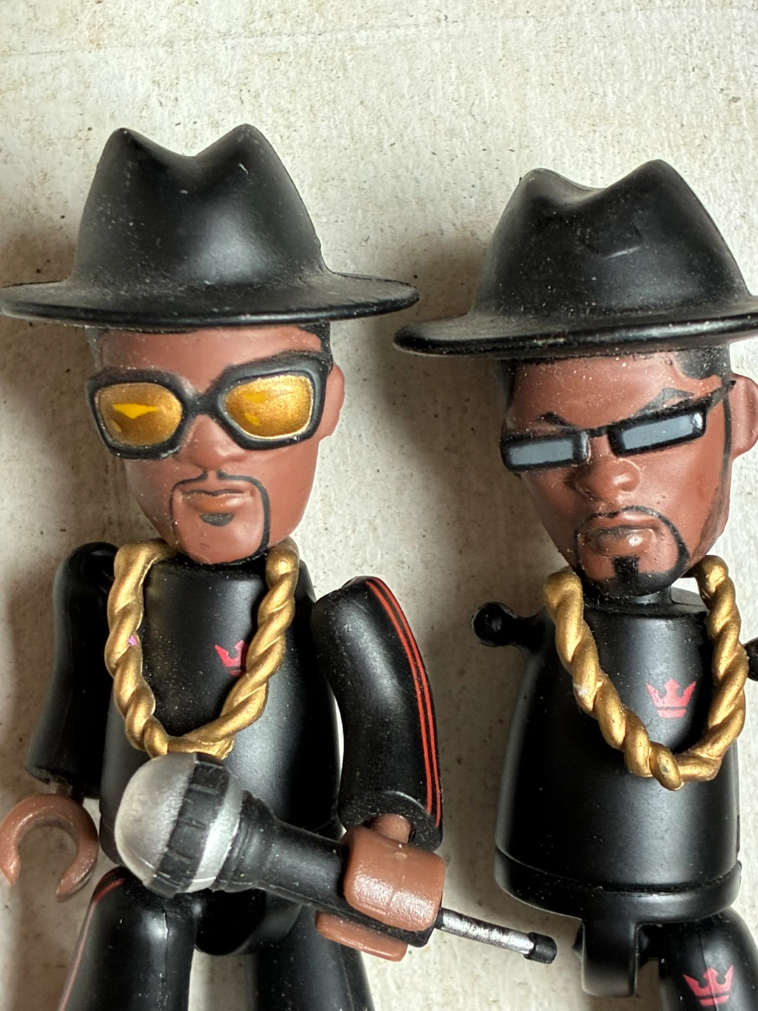 Vintage 2002 Mezco Mez-Itz Run-DMC Toy Collectible Hip Hop Rap
