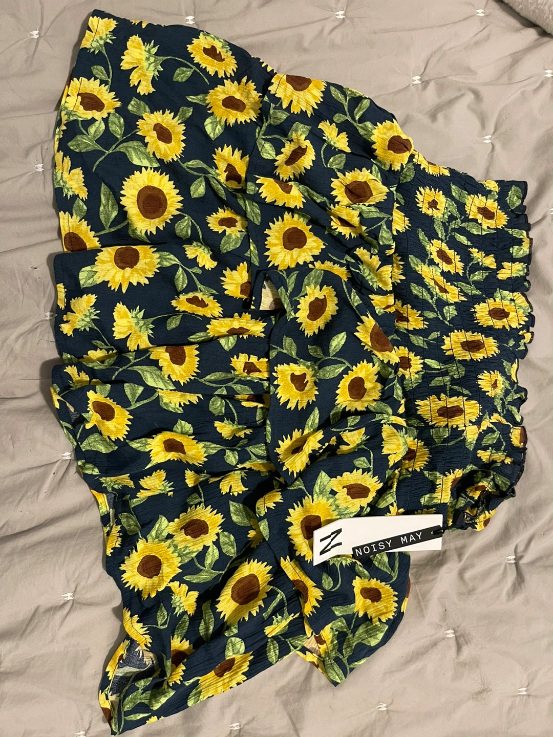 NWT Large Noisy May Sunflower Ruffled Skirt