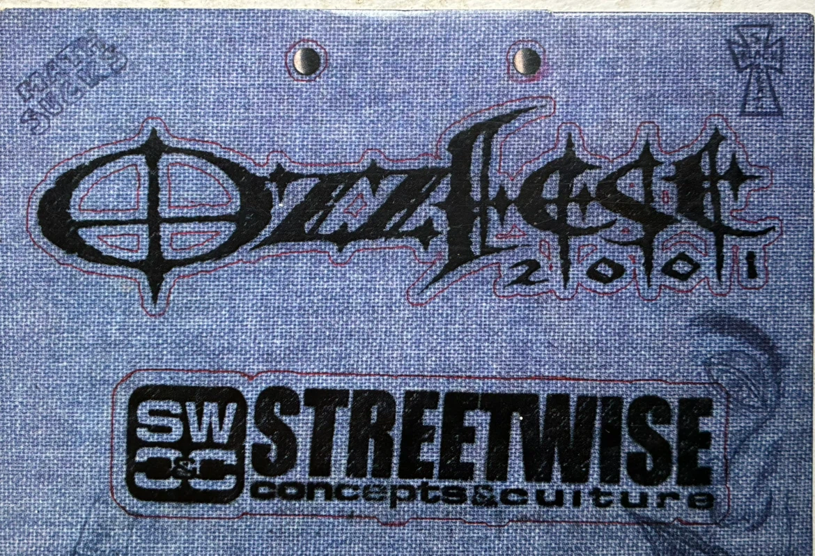 Ozzfest 2001 Streetwise Summer Sampler CD Original Promo Book