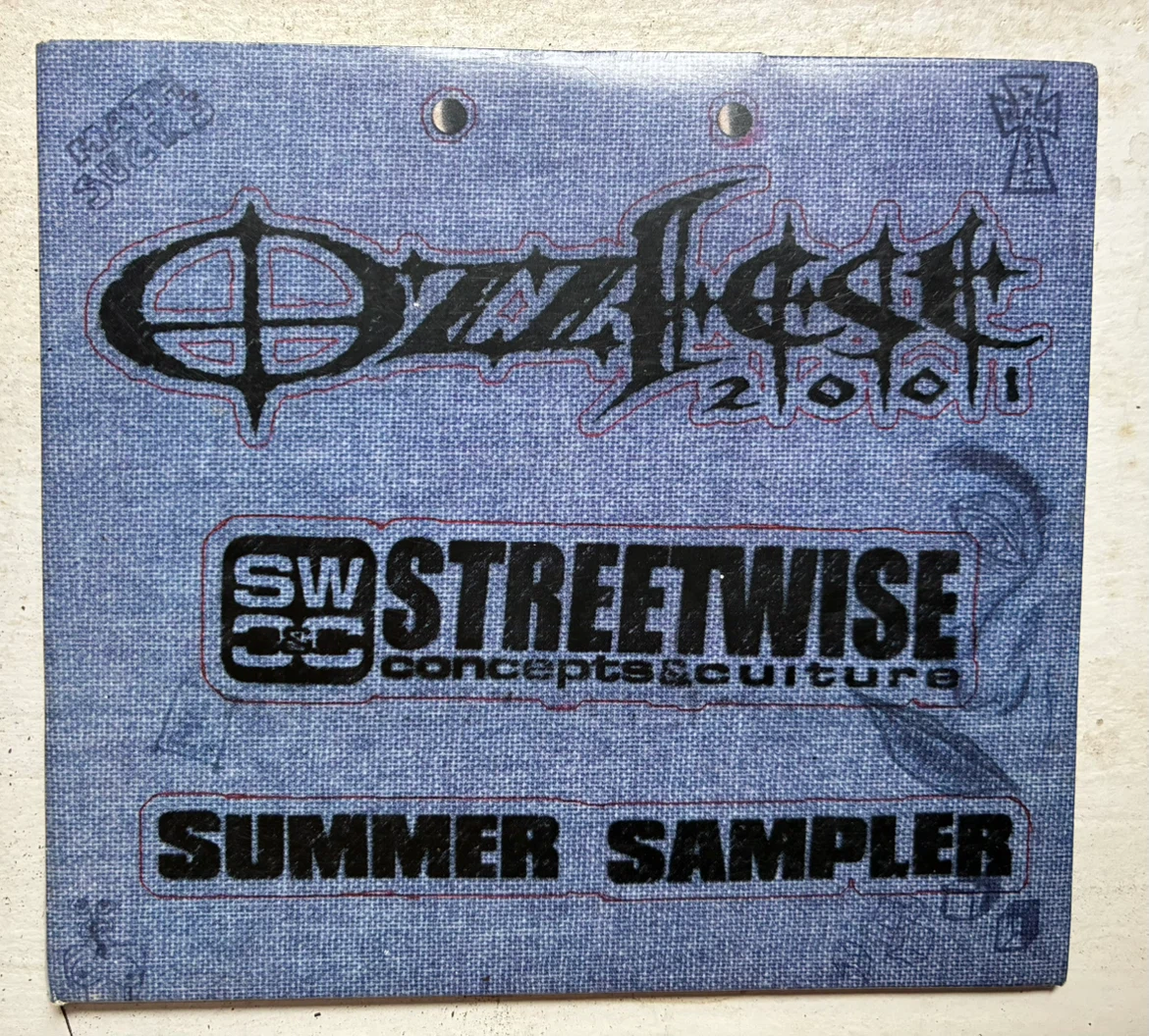 Ozzfest 2001 Streetwise Summer Sampler CD Original Promo Book - photo 2
