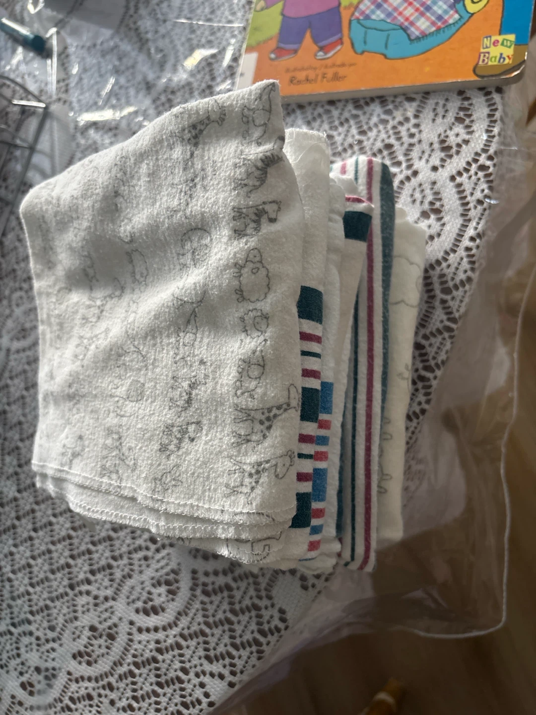 Set of 7 Newborn Baby Receiving Blankets - photo 2