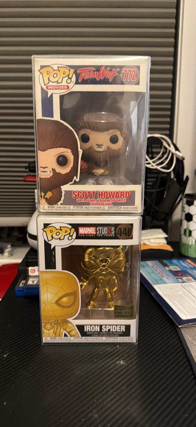 Funko Pop Teen Wolf Scott Howard & Iron Spider Figures
