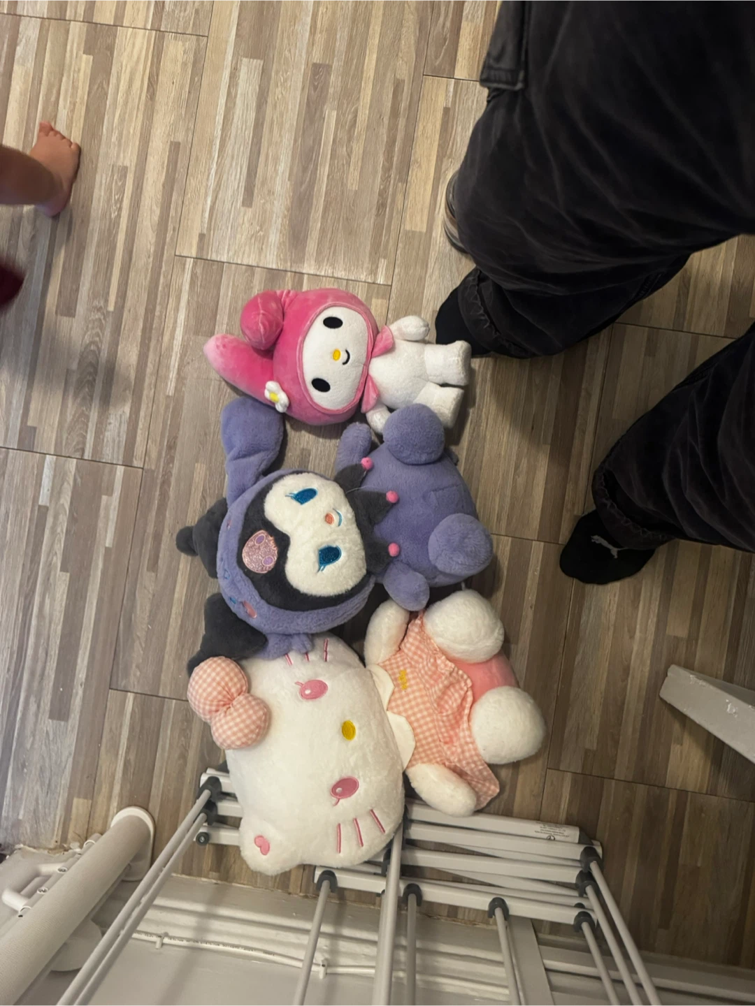 Sanrio Plushie Bundle: My Melody, Kuromi, and Hello Kitty