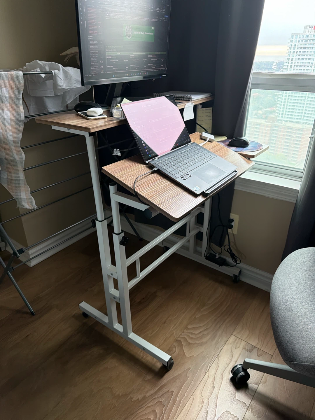 Adjustable Rolling Standing Desk - photo 2