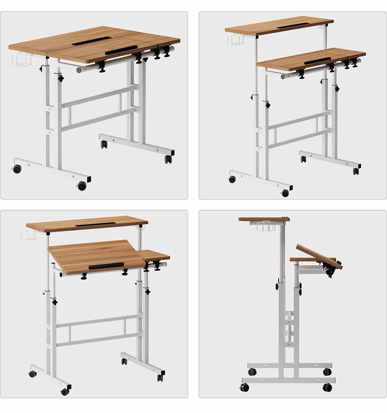Adjustable Rolling Standing Desk - photo 3