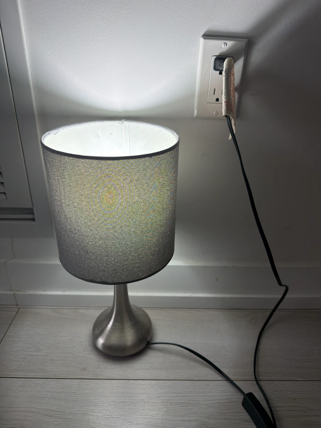 Grey Table Lamp