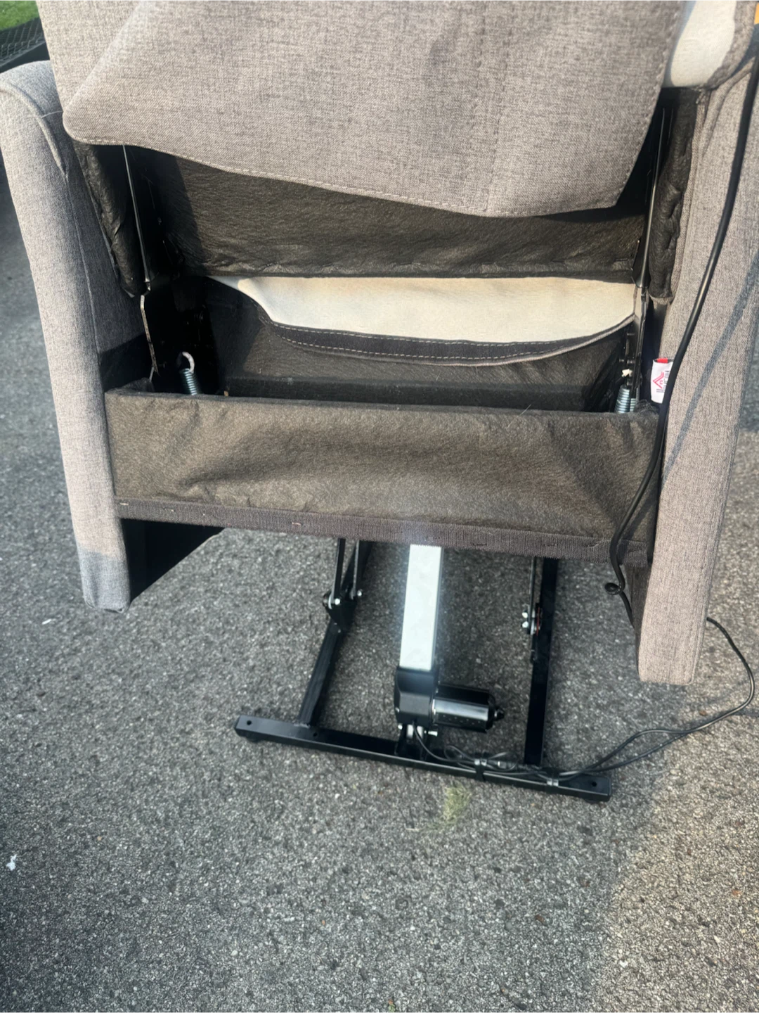 Grey electric Power Lift Recliner - photo 3