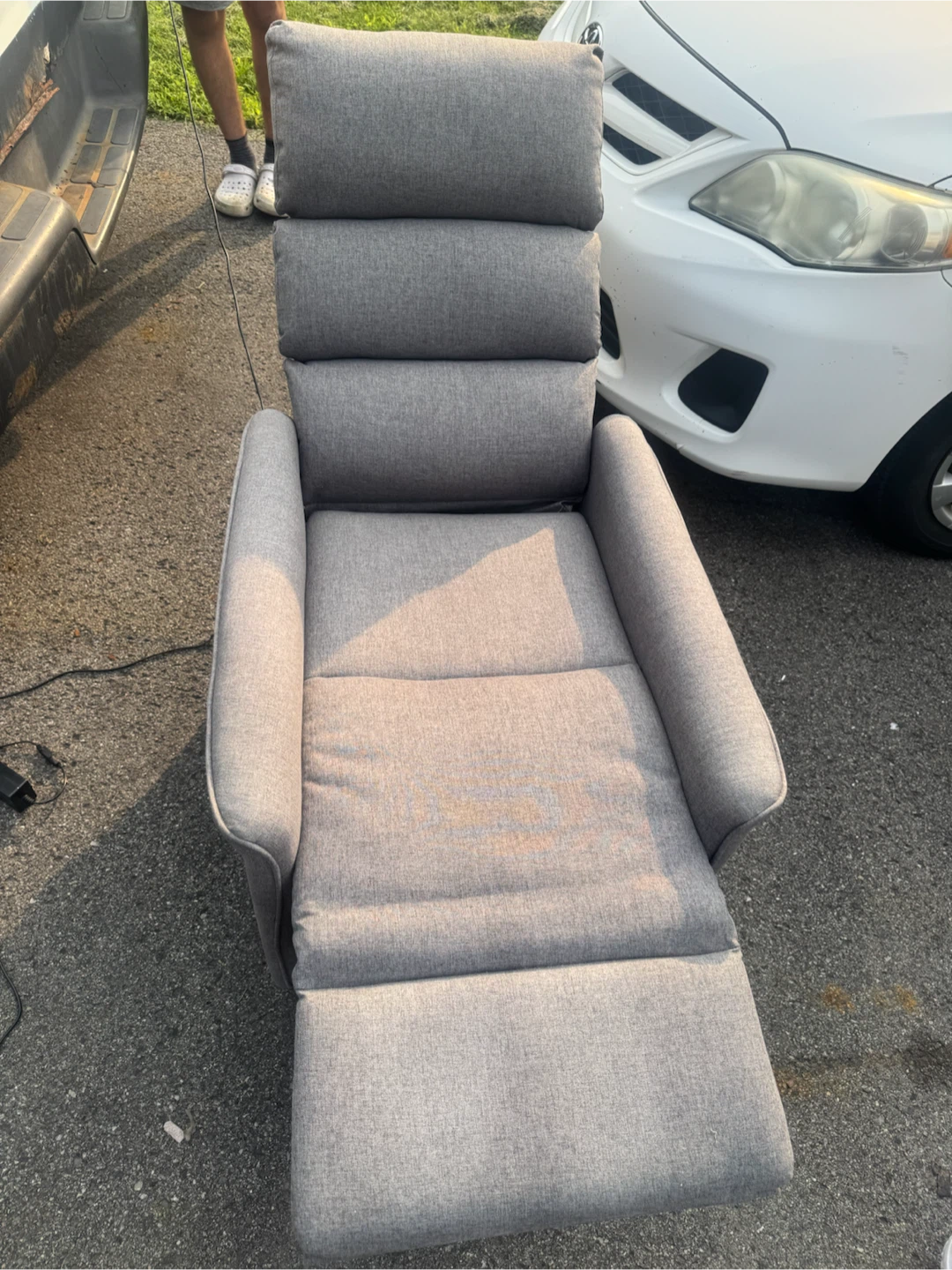 Grey electric Power Lift Recliner - photo 5