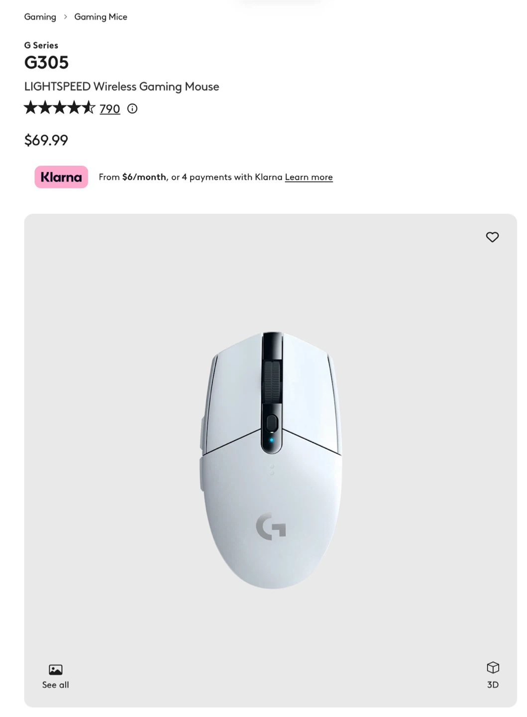 Logitech G305 Wireless Gaming Mouse - photo 4