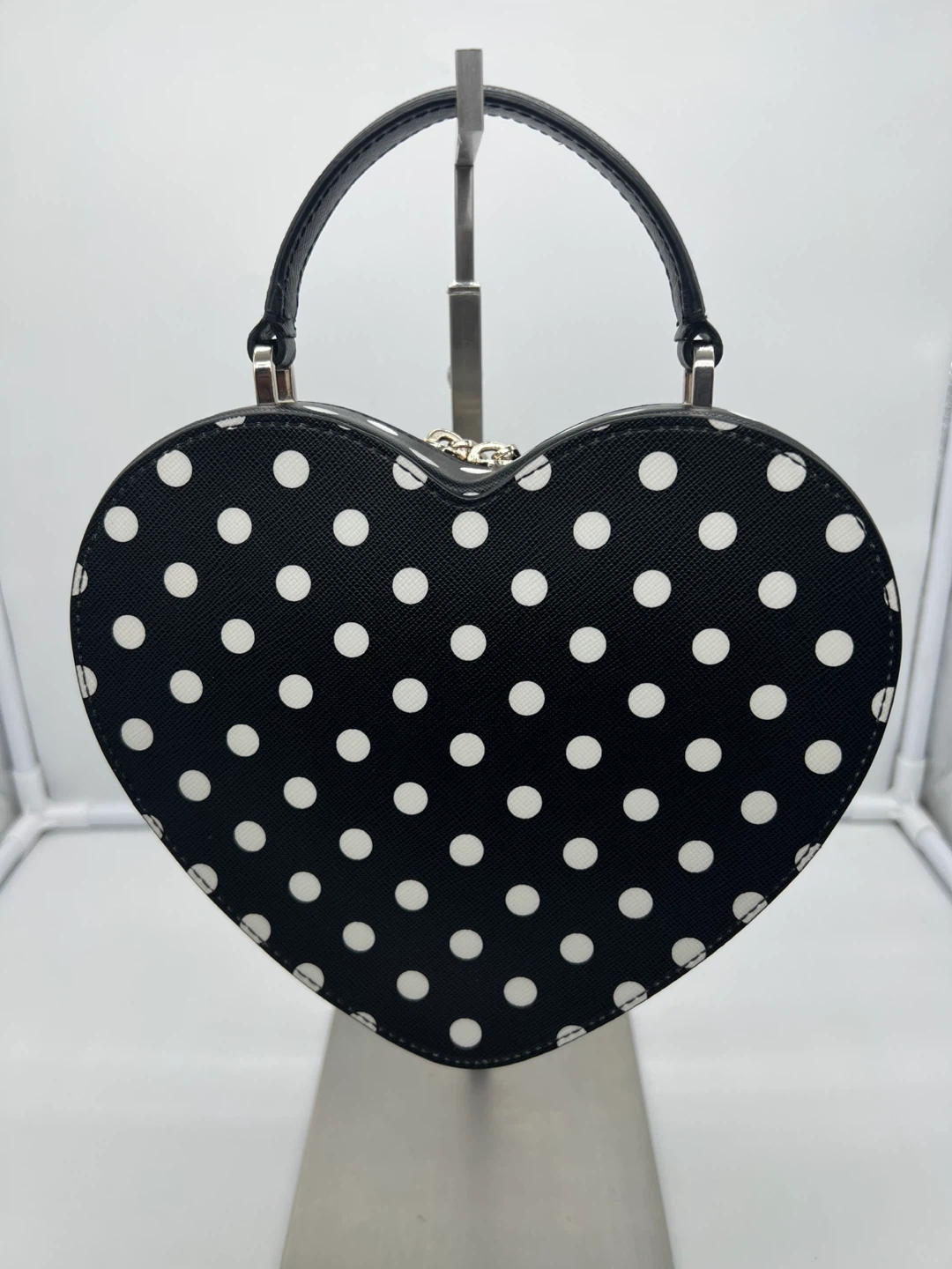 New Kate Spade Love Shack Heart Polka Dot Bag - photo 4