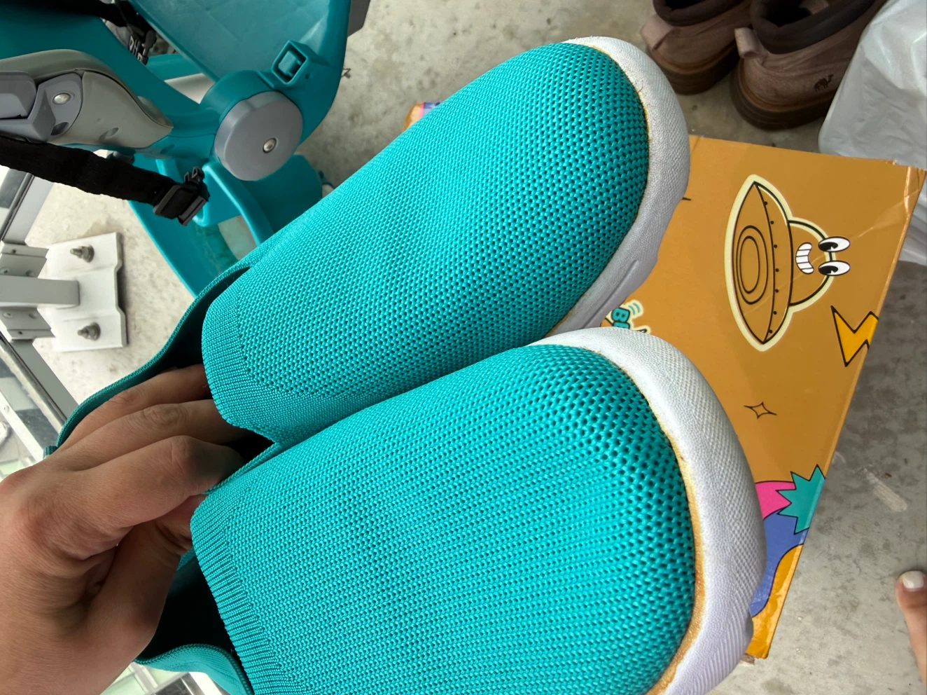 Burak Turquoise Slip-on Shoes - photo 5