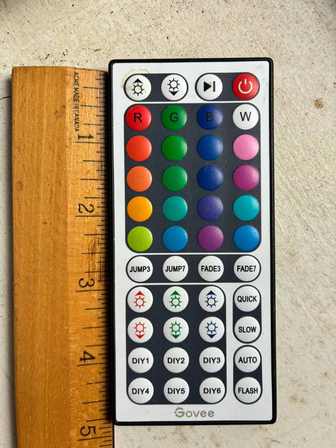 Govee 44-Key RGB LED Strip Light Replacement Remote Control – $