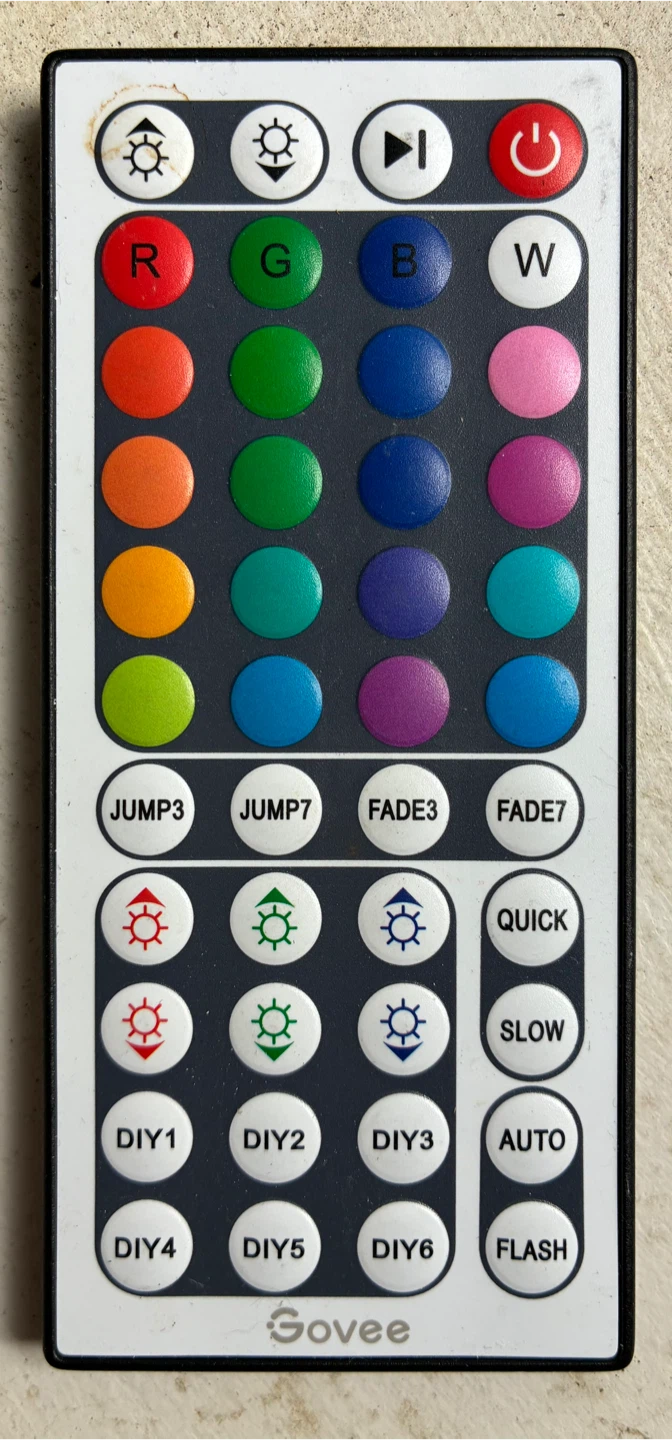 Govee 44-Key RGB LED Strip Light Replacement Remote Control – $ - photo 2