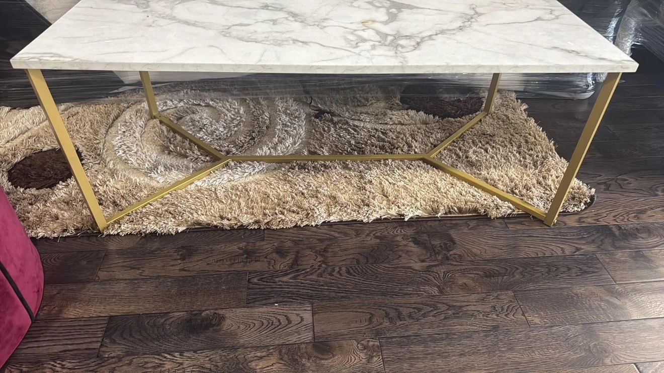 Modern Faux Marble Coffee Table - photo 2