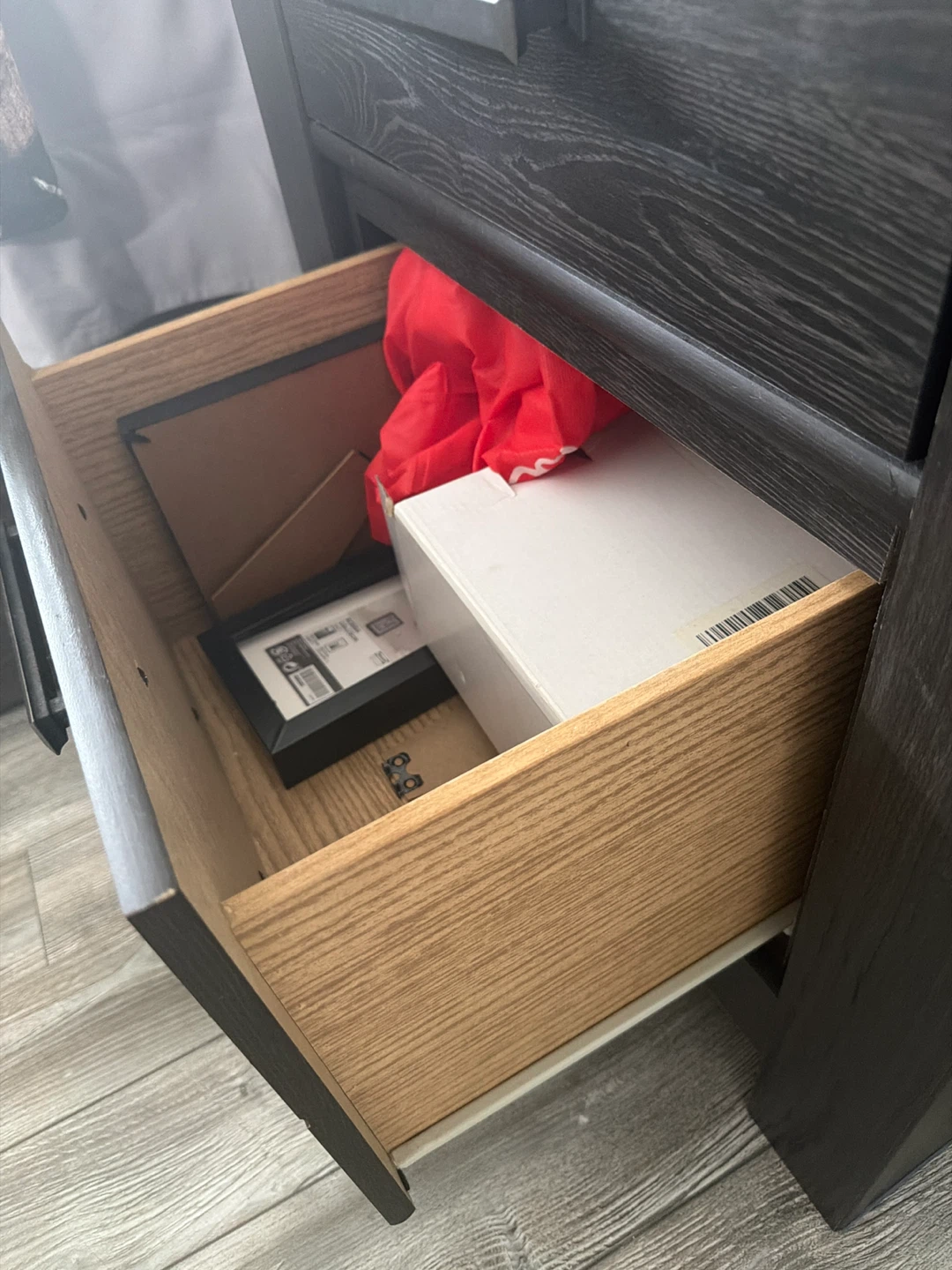 2 Ashley’s high end Dark Wood Two-Drawer Nightstand - photo 2