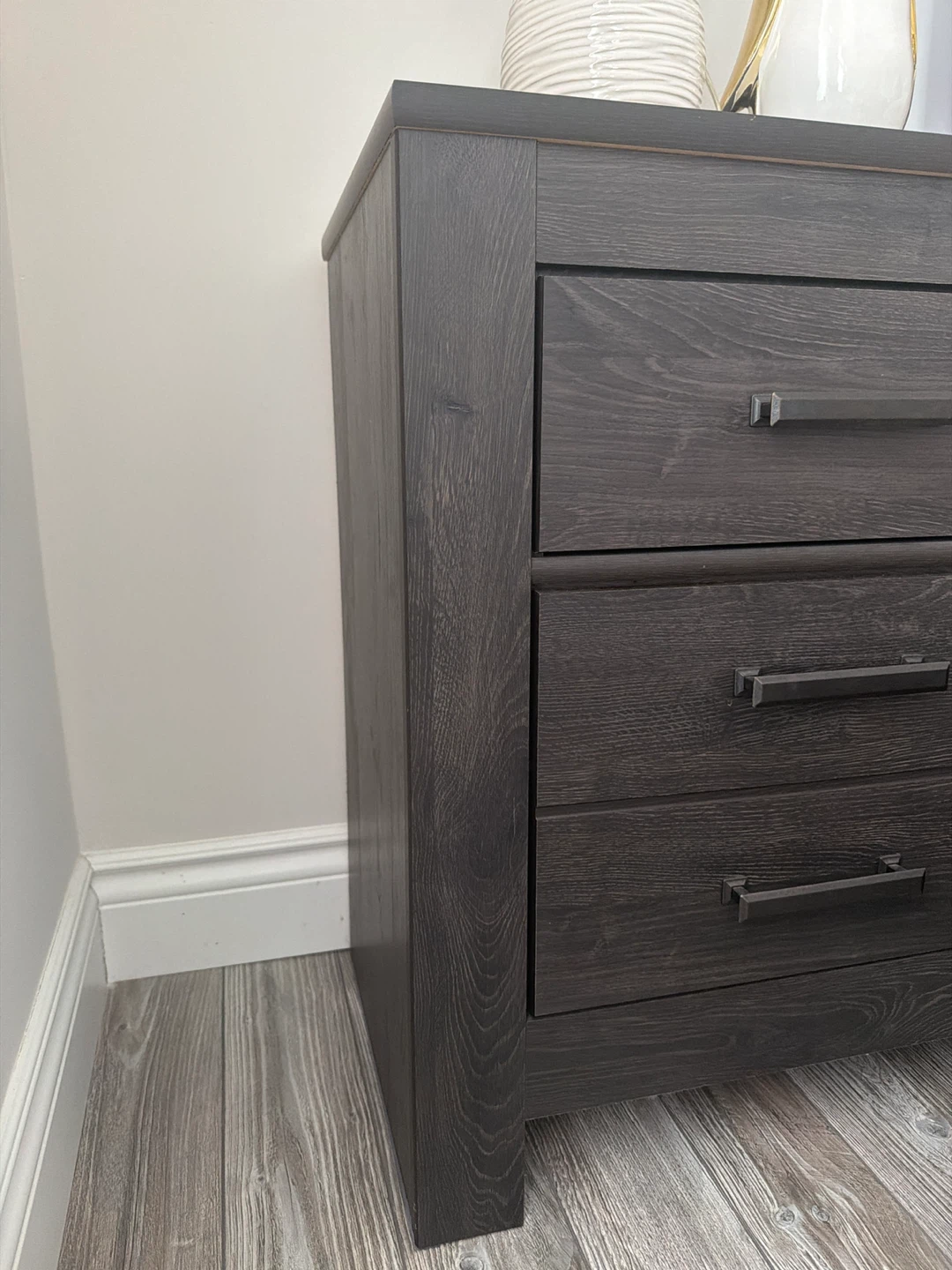 2 Ashley’s high end Dark Wood Two-Drawer Nightstand - photo 4