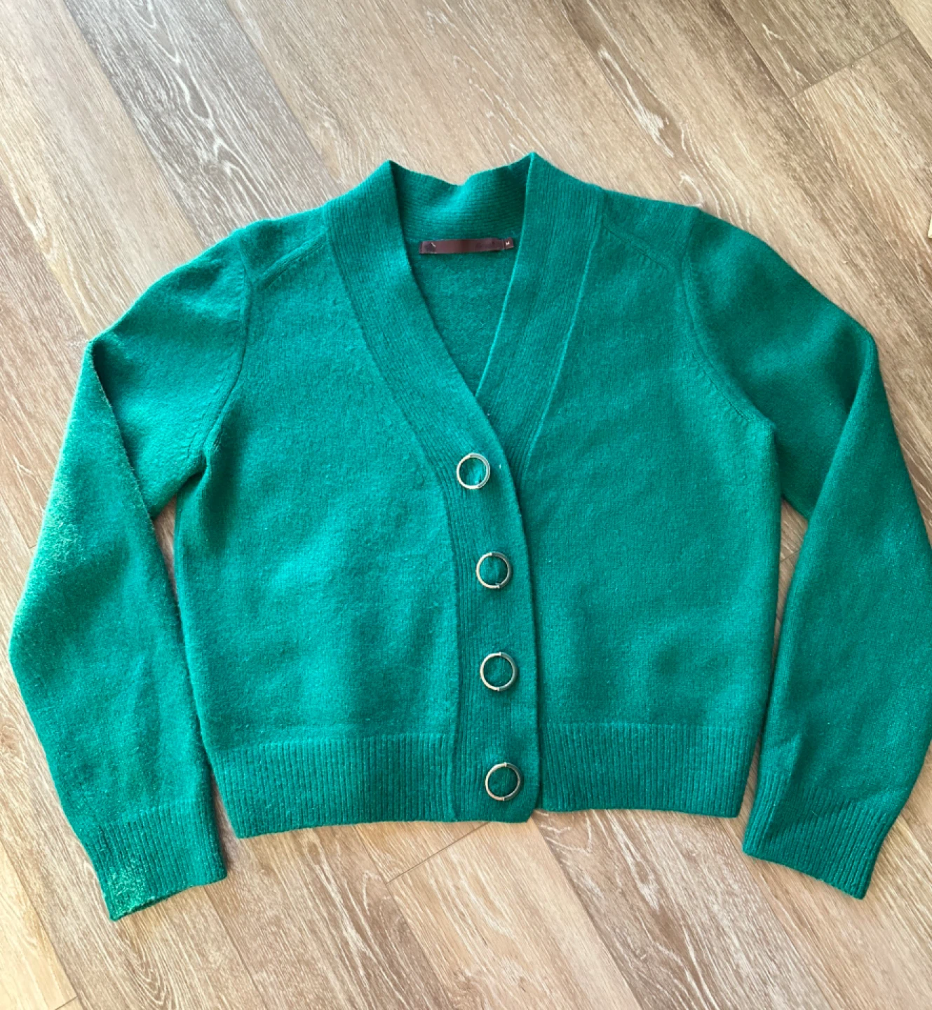 Alexis N Green Cardigan wool/cashmere blend