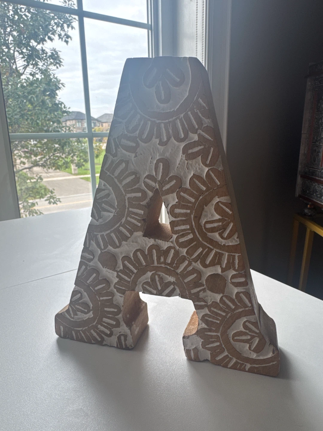Wooden Letter A Decor