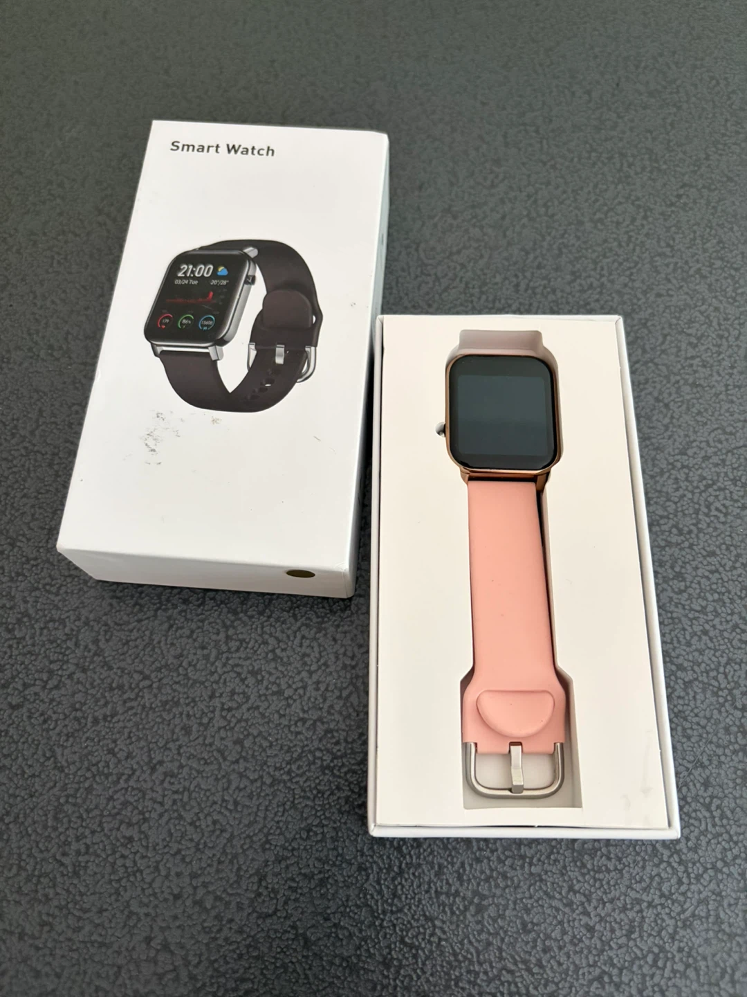 Smart Watch with Silicone Strap
