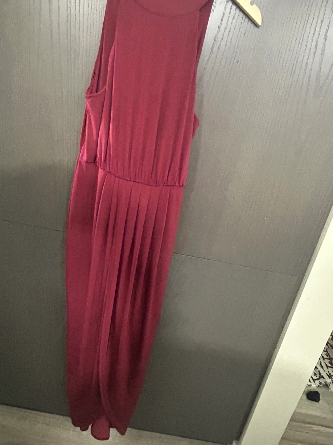 Burgundy Sleeveless Jumpsuit - photo 2