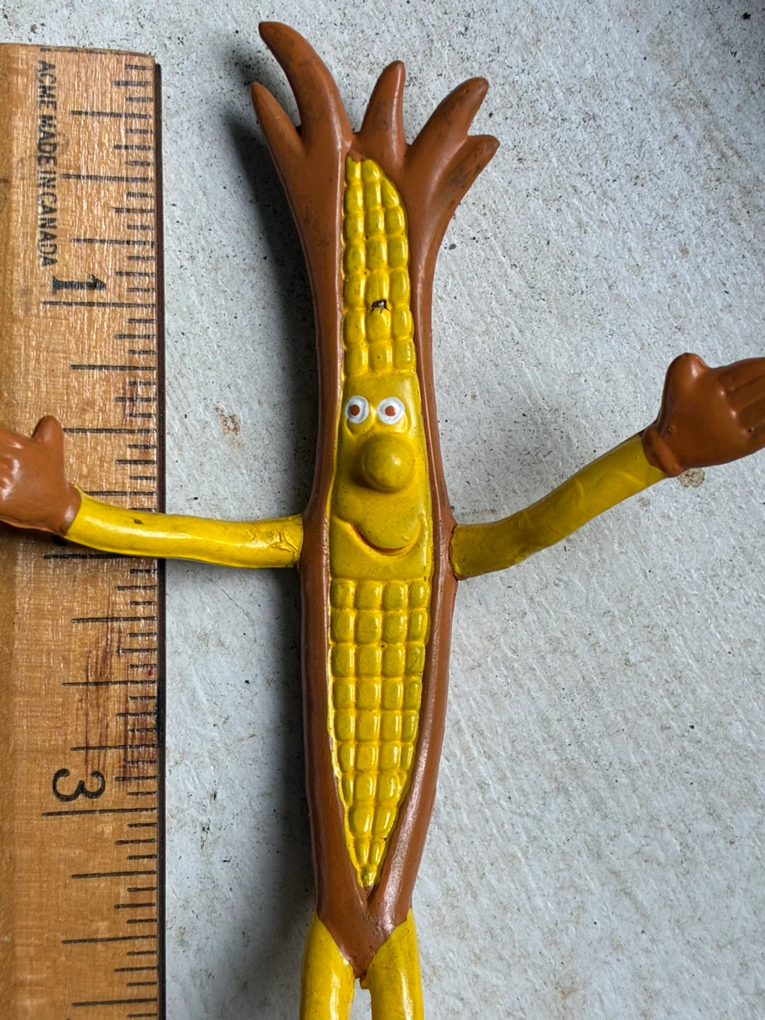 Vintage CWP Bendable Corn Cob toy Figure 5.5" Anthropomorphic - photo 2