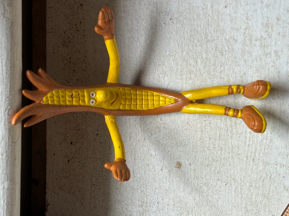 Vintage CWP Bendable Corn Cob toy Figure 5.5" Anthropomorphic - photo 4
