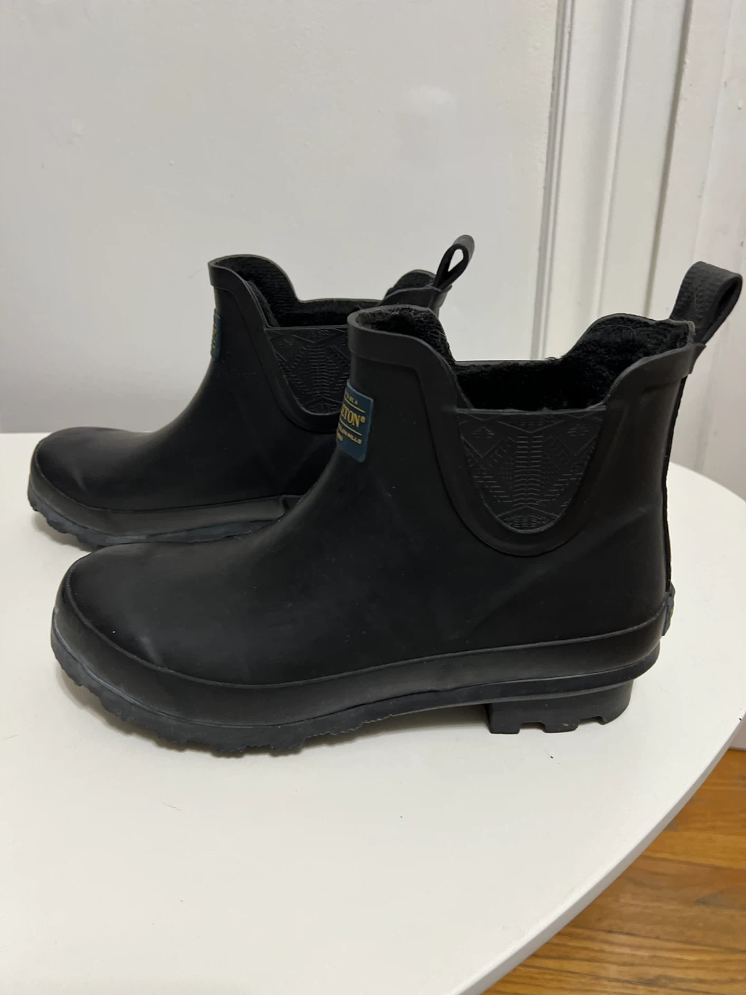 Pendleton black ankle rain boots - photo 2