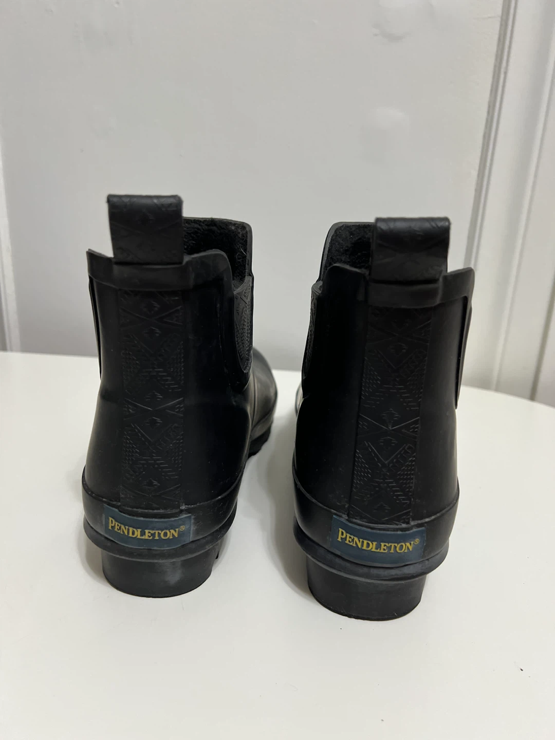 Pendleton black ankle rain boots - photo 3