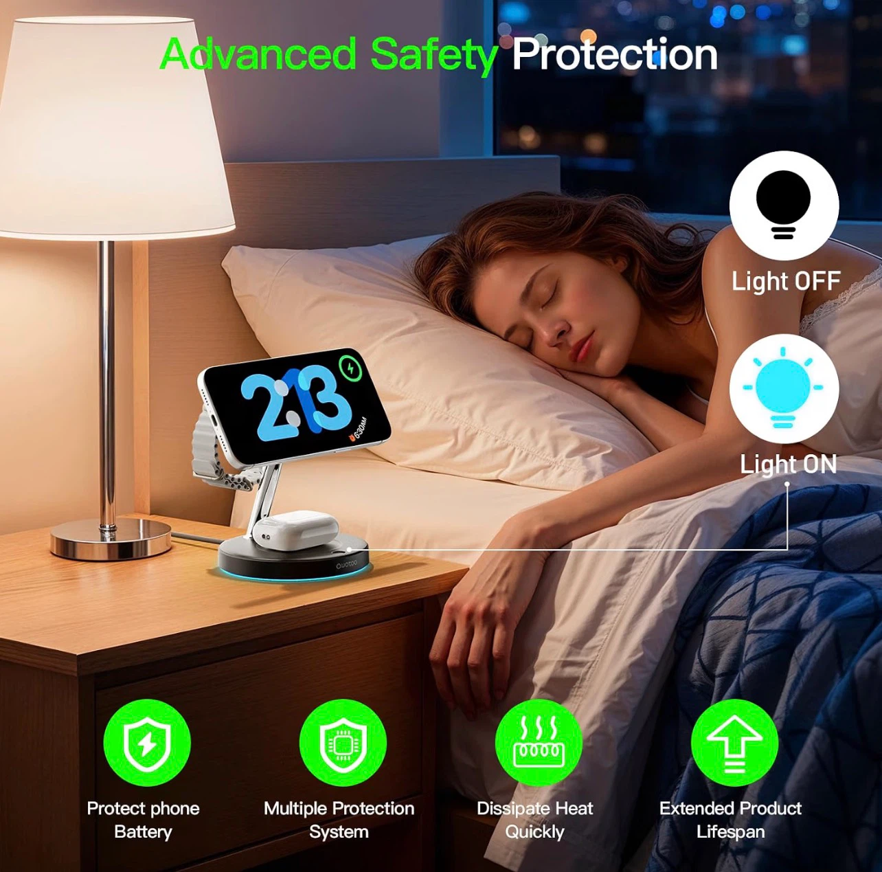 3-in-1 Wireless Charging Station with Active Cooling - photo 5
