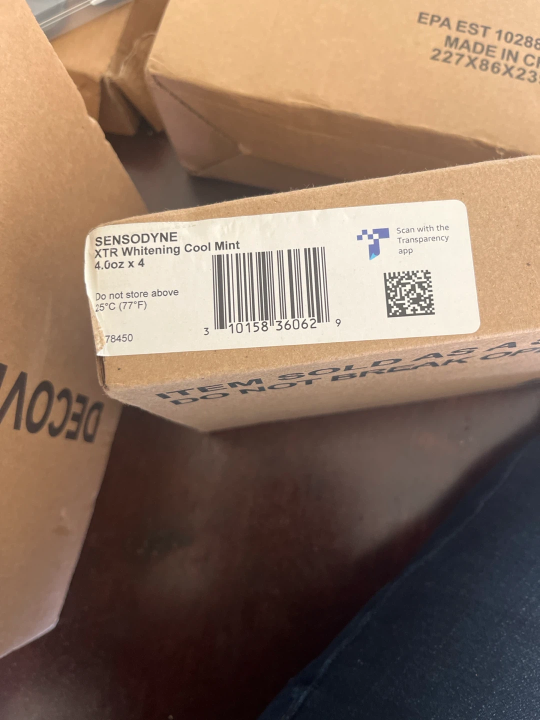 Sensodyne XTR Whitening Cool Mint 4-Pack