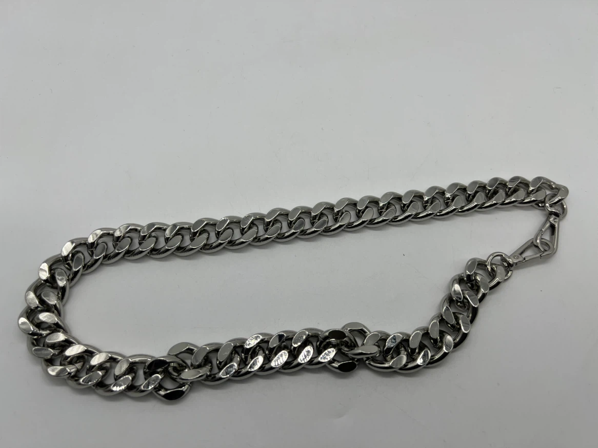 Lambert Heavy Duty Silver Tone Chain Link Bag Strap - photo 4