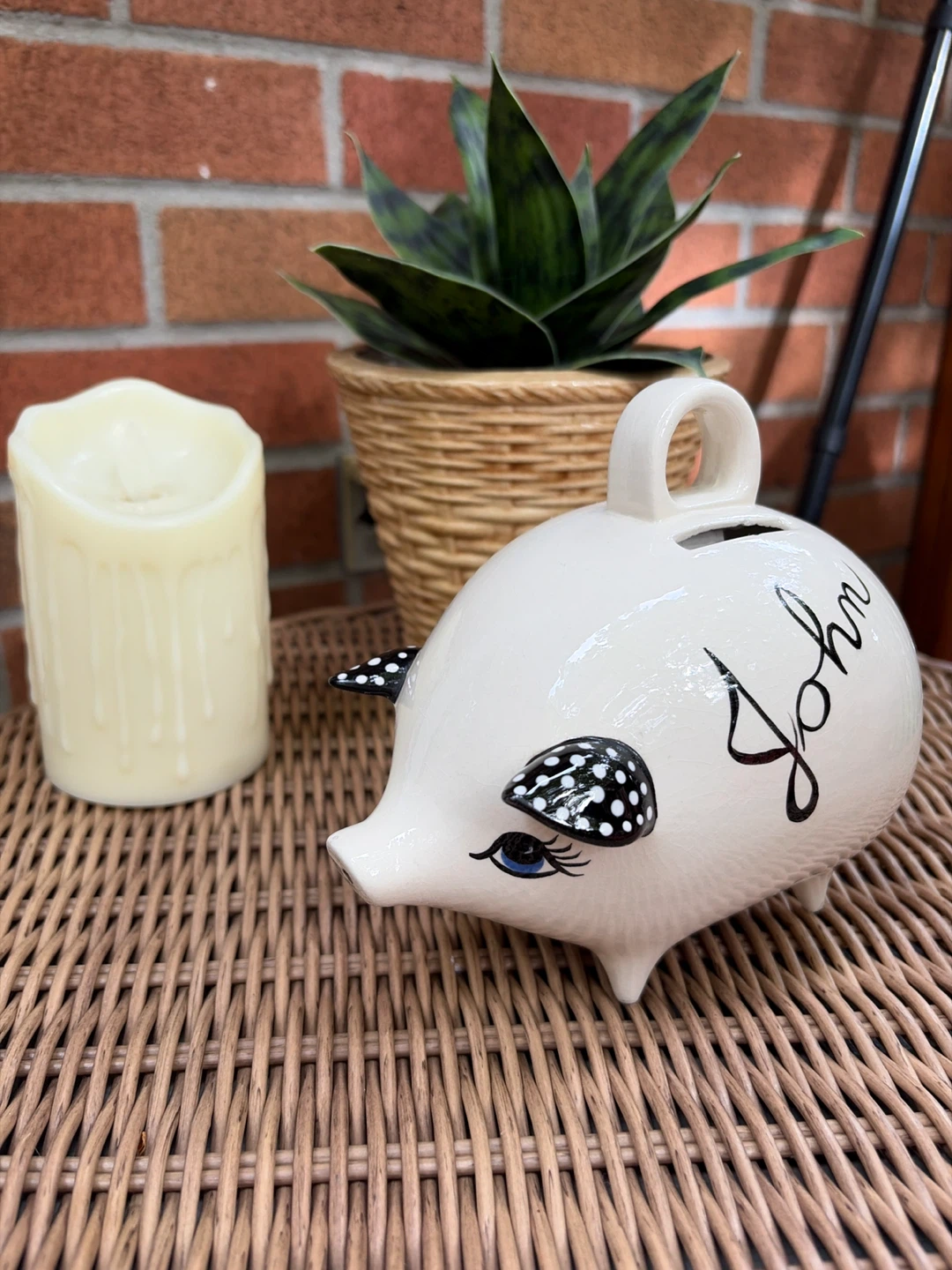 Vintage Ceramic Piggy Bank!