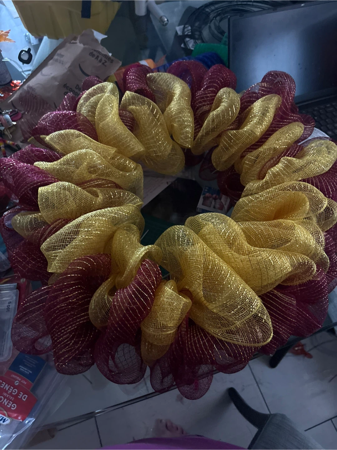 Assorted Handmade Deco Mesh Wreaths - photo 3