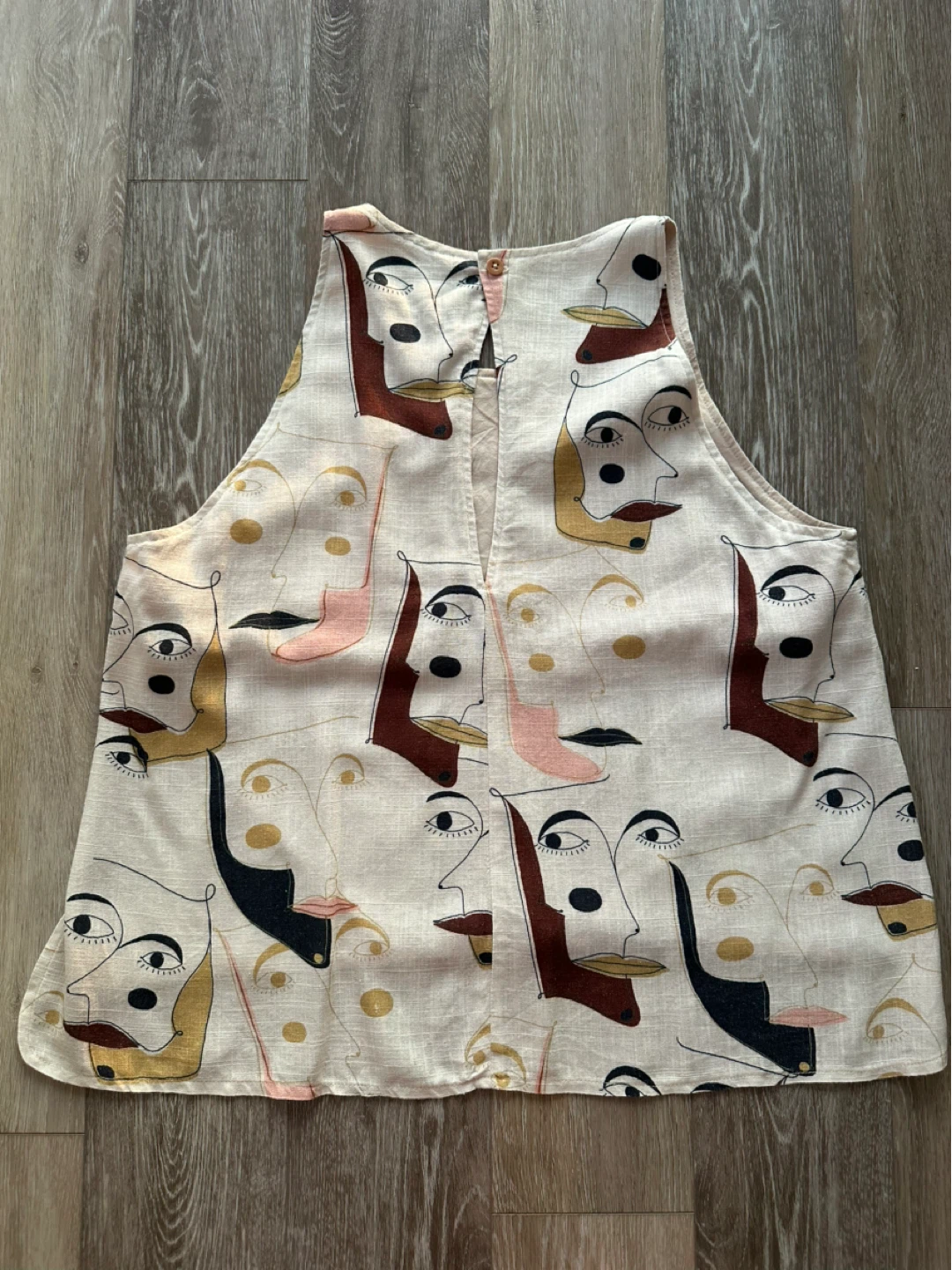 Atelier Murri Graphic Print Linen Top size L. - photo 2