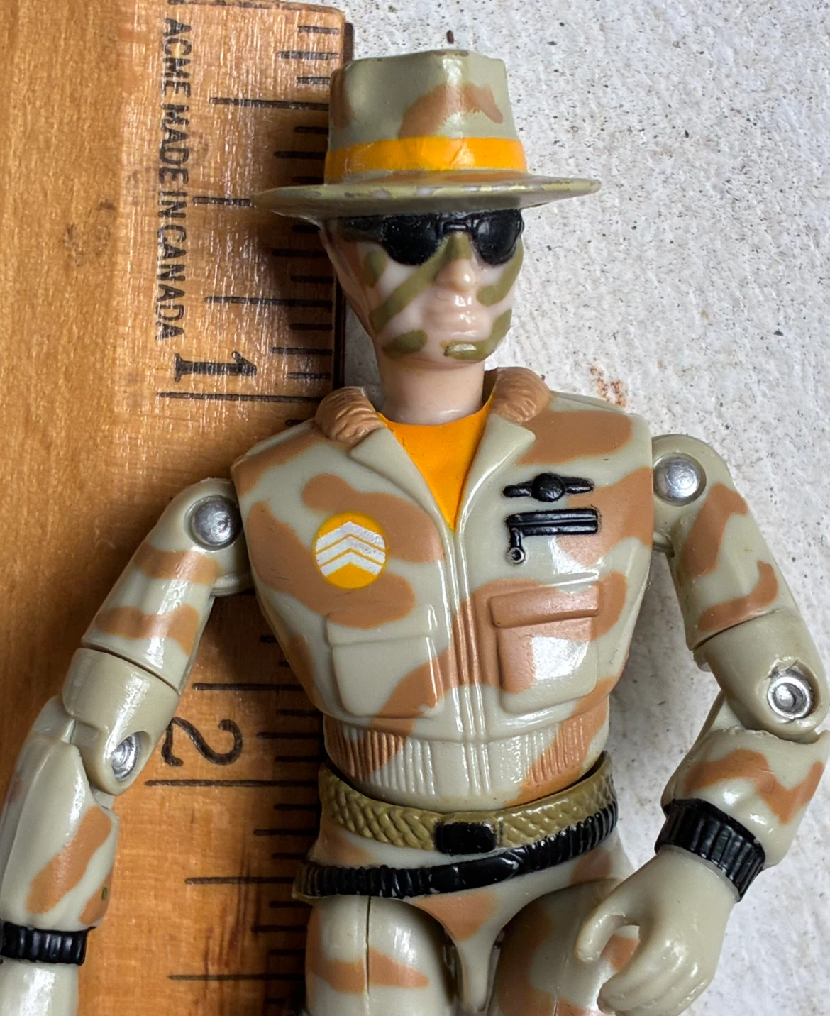 Vintage 1986 Lanard The Corps Jones Desert Camo 3.75" Figure