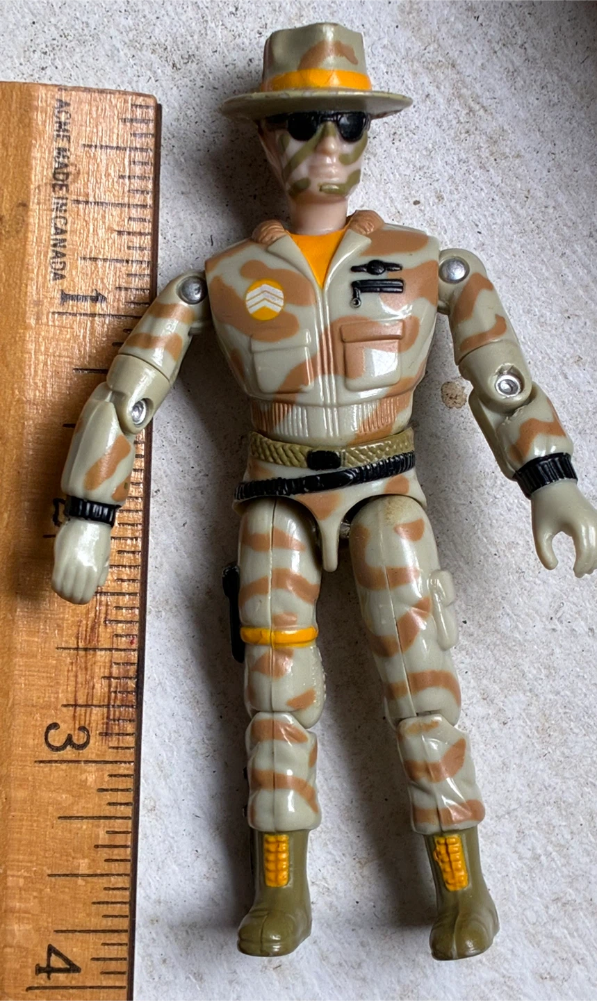 Vintage 1986 Lanard The Corps Jones Desert Camo 3.75" Figure - photo 2
