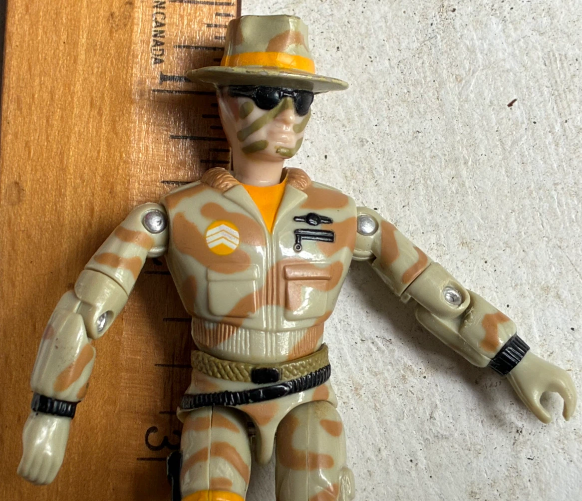 Vintage 1986 Lanard The Corps Jones Desert Camo 3.75" Figure - photo 4
